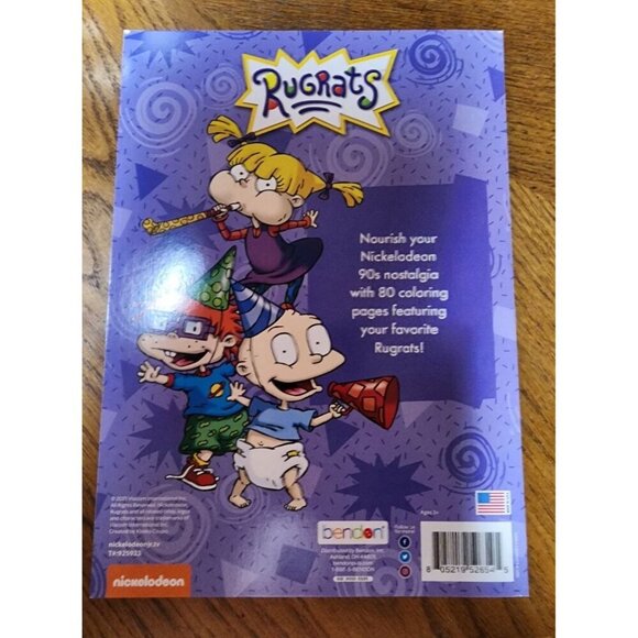 Rugrats Retro Jumbo Coloring Book 90s Kid Y2k Nickelodeon NEW 2021 edition - Picture 5 of 8